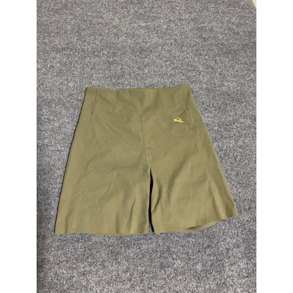 TRACKSMITH WOMENS RUNNING COMPRESSION OLIVE GREEN SHORTS